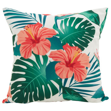 Island Palms Statement Poly Filled Throw Pillow