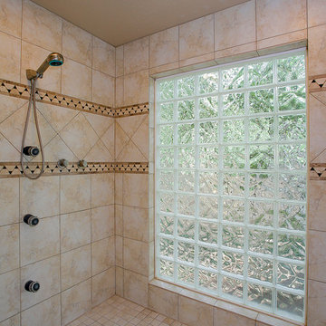 Master bathroom , closet and exercise room