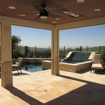 Motorized Power Screen on a California Room in San Clemente, California