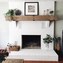 Family room fireplace