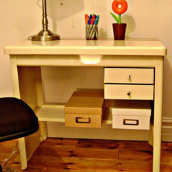 Vintage Metal Desk - Furniture