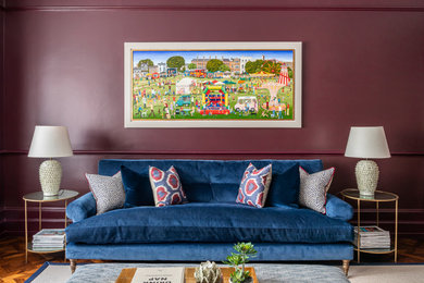 This is an example of a traditional living room in London.