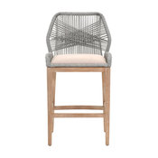 Loom Bar Stool, Platinum