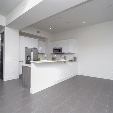 Small Townhouse Kitchen Quartz Counter