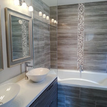 tile inside shower