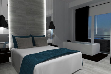 Diseño habitación de hotel