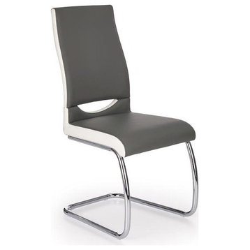 STTOLI Dining Chairs, set of 4 , Grey/ White