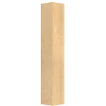 Designs of Distinction - 42-1/4" x 6" Square Wood Post Leg, Paint Grade - The new Urban Collection is sleek, contemporary and embodies the clean styles of Metropolitan design. Measuring 6" square x 42-1/4" tall, available in paint grade, this bar post leg is part of the Brown Wood Urban collection. Already sanded and ready to finish or paint. The 6" column is available straight or with a tapered foot. Consider using paint grade, for DIY projects when painting your own legs.