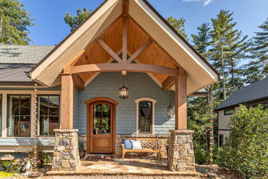 Example of an exterior home design in Other