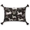 Loloi PLL0027 Black / Ivory 13" x 21" Cover Only Pillow