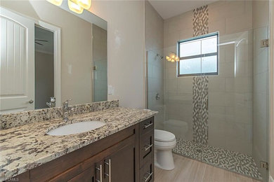 Example of a trendy bathroom design in Miami