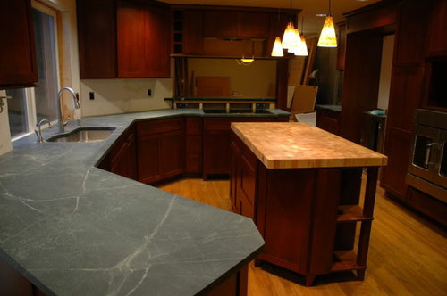 Beautiful Green Soapstone Installed Pic Heavy First A Photo Of The Whole Well Half Kitchen Which Is Still In Progress By Way No Backsplash Or Liances With Unwaxed