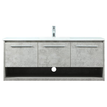 Elegant VF43548MCG 48"Single Bathroom Vanity, Concrete Gray