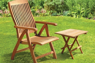 Bali Teak Outdoor Recliner Chair with FREE Picnic Table