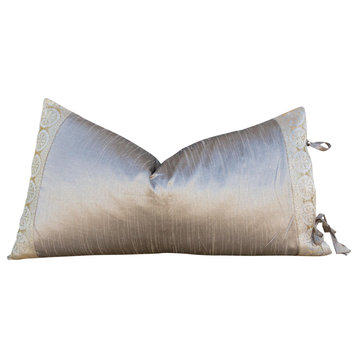 Rajai Large Festive Indian Silk Queen Lumbar Pillow Cover