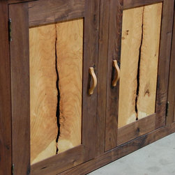 Office Cabinet in Cherry and Walnut - Filing Cabinets