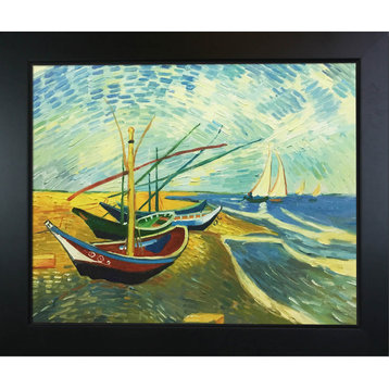 Van Gogh - Fishing Boats on the Beach At Saintes-Maries