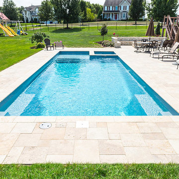Fiberglass Feature Pool - Mullica Hill, New Jersey