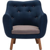 Zuo Modern Liege Chair Cobalt Blue