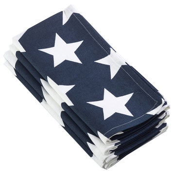 American Flag Star Spangled Napkin 20" Square, Set of 4