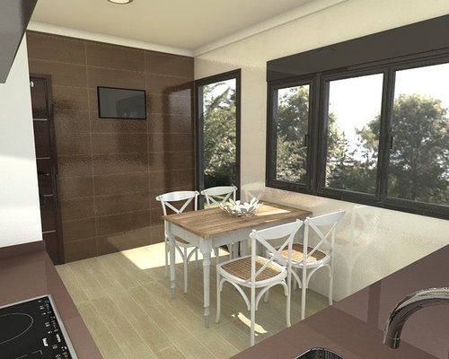 Amueblamiento de cocina con 3 puertas y 2 ventanas Ventanas de cocina
