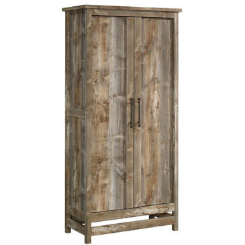 Sauder Granite Trace Engineered Wood Storage Cabinet in Rustic Cedar/Brown