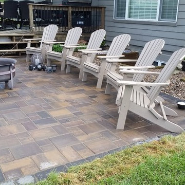 Backyard Patio and Retaining Wall