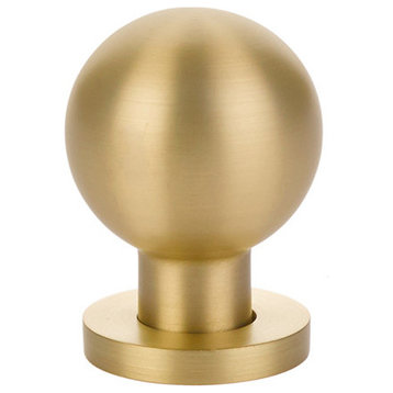 Emtek 86152 Contemporary 1-1/8 Inch Round Cabinet Knob - Satin Brass