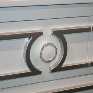 Custom Handcrafted bedroom furniture Hollywood Glamour Mid Century Modern