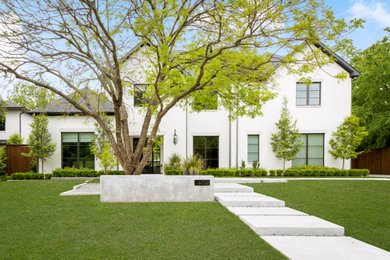 Transitional exterior home photo in Dallas