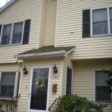 Cedar Clapboard in Northport just prior to scrapping and prep process.