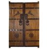 Consigned Antique Chinese Massive Court Yard Door Panels, 2-Piece Set