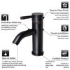 Luxier Lead-Free Bathroom Sink Faucet, Oil Rubbed Bronze