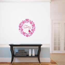 Heart Wreath - Wall Decals