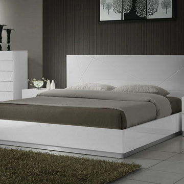 Naples Platform Bed | White