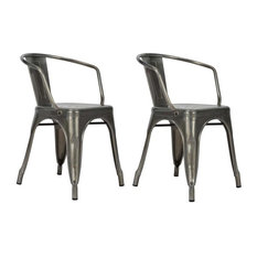 Metal Dining Chairs Industrial industrial dining room chairs | houzz Metal Dining Chairs Industrial industrial dining room chairs | houzz