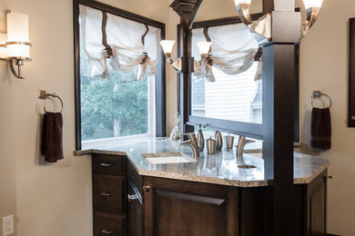 Inspiration for a contemporary bathroom remodel in Miami