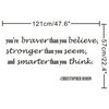 Wall Decor Stickers You'Re Braver Than You Believe