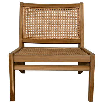Birch Chair With Caning, Teak