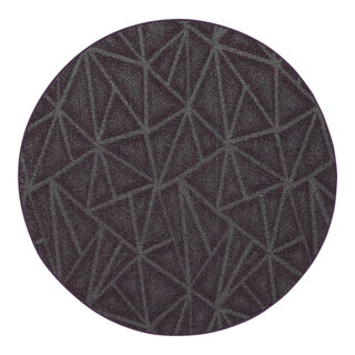Modern Indoor/Outdoor Commercial Solid Color Area Rug, 4' Round ...