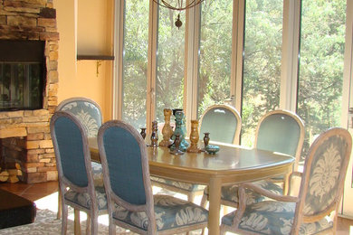 Mountain style dining room photo in Albuquerque