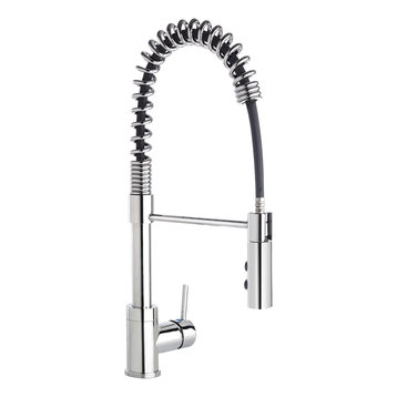 Keeney STU-DC-78KCP Single Handle Pull-Down Kitchen Faucet, Polished Chrome