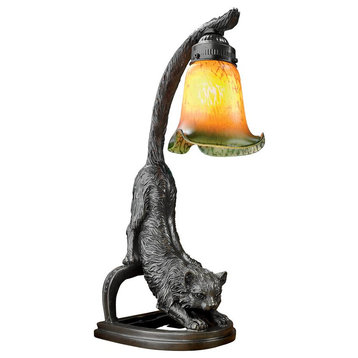 Design Toscano Crouching Cat Lamp