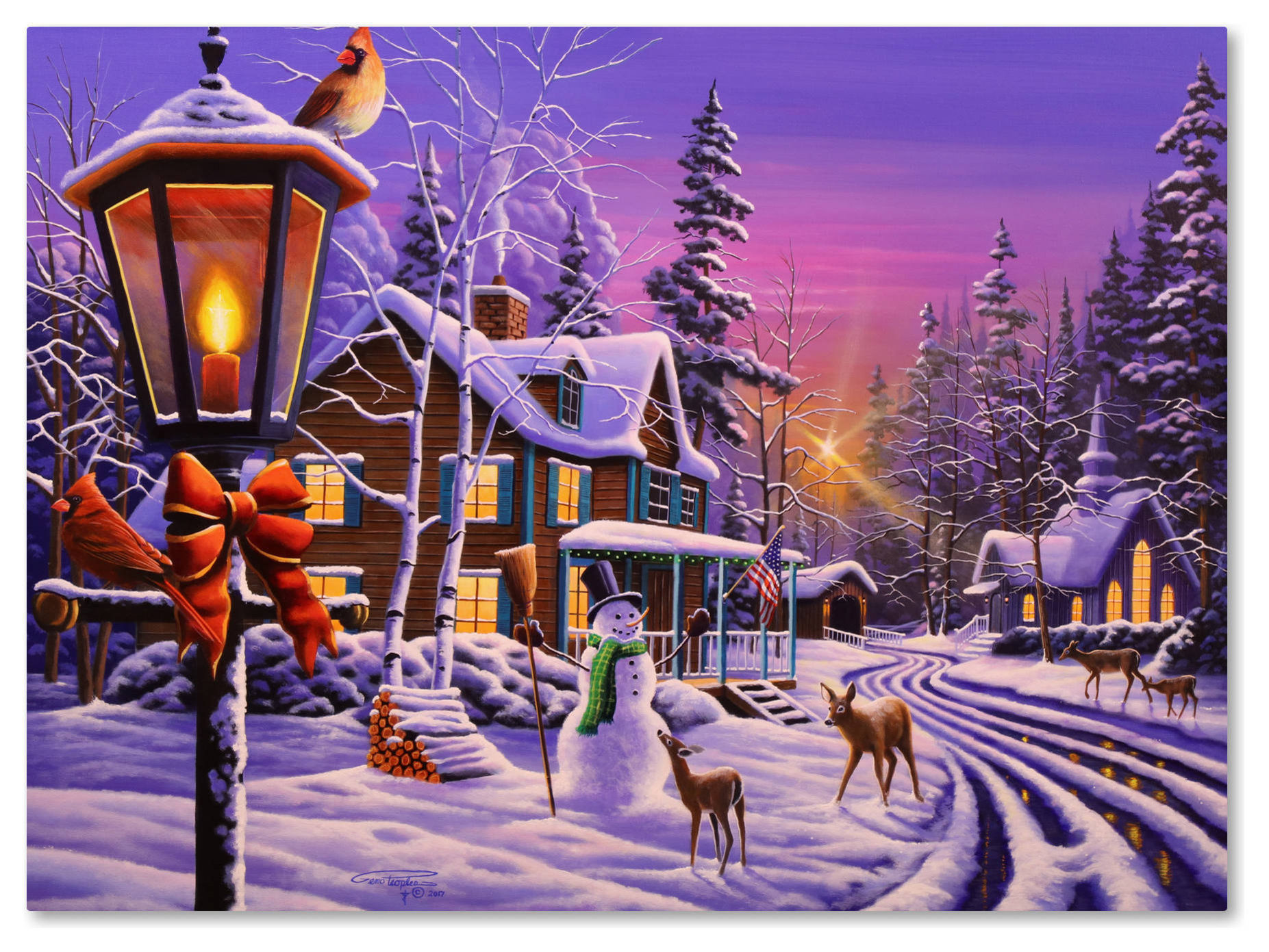 Geno Peoples 'Christmas Curiosity' Canvas Art, 24