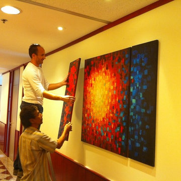 Contemporary Abstract Landscape Oil Painting I ArtisanMalaysia.com