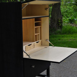 Modern Secretary Desk - Desks And Hutches