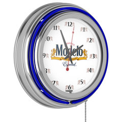 Dallas Mavericks Blue Fade Lighted Analog Neon Clock