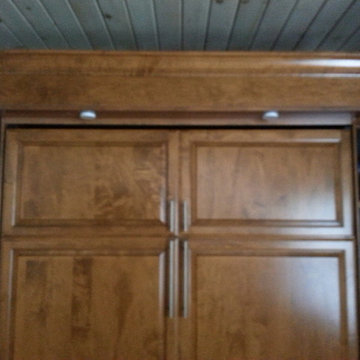 Wall bed in office