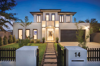 Trendy exterior home photo in Melbourne