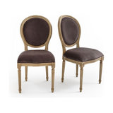 2 стула из велюра TRIANON  LA REDOUTE INTERIEURS